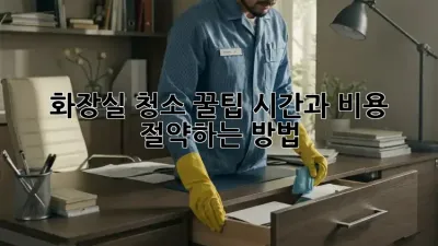 화장실 청소 꿀팁: 시간과 비용 절약하는 방법!